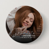 Foto van modern Afstuderen Ronde Button 7,6 Cm (Voorkant)