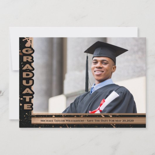 Foto van Modern Afstuderen School Save The Date (Voorkant)