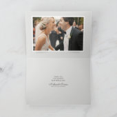 Foto van Modern and Elegant Wedding | Dank u wel Bedankkaart (Binnen)