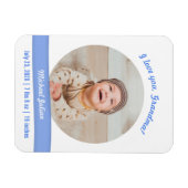 Foto van Modern Baby - Aankondiging grootmoeder Magneet (Horizontaal)