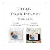 Foto van Modern Blue Religious Cross Boy Baptism Kaart