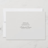 Foto van Modern en Elegant Wedding Hartelijk dank Bedankkaart (Achterkant)