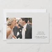 Foto van Modern en Elegant Wedding Hartelijk dank Bedankkaart (Achterkant)