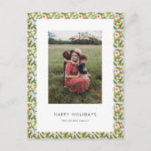 Foto van modern en feestelijk kerstpatroon briefkaart (Voorkant)