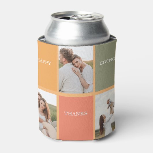 Foto van Modern Family Collage | Happy Thanksgivin Blikjeskoeler (Blikje Voorkant)