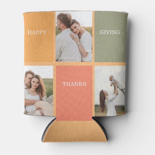 Foto van Modern Family Collage | Happy Thanksgivin Blikjeskoeler (Voorkant)