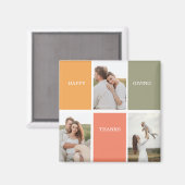 Foto van Modern Family Collage | Happy Thanksgivin Magneet (Voorkant / Achterkant)