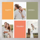 Foto van Modern Family Collage | Happy Thanksgivin Poster (Voorkant)
