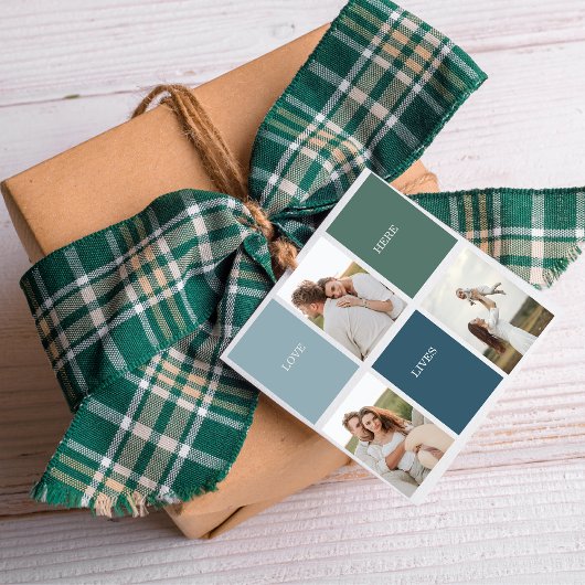 Foto van Modern Family Collage | Liefde Live Bedankjes Labels