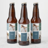 Foto van Modern Family Collage | Liefde Live Bier Etiket (Flessen)