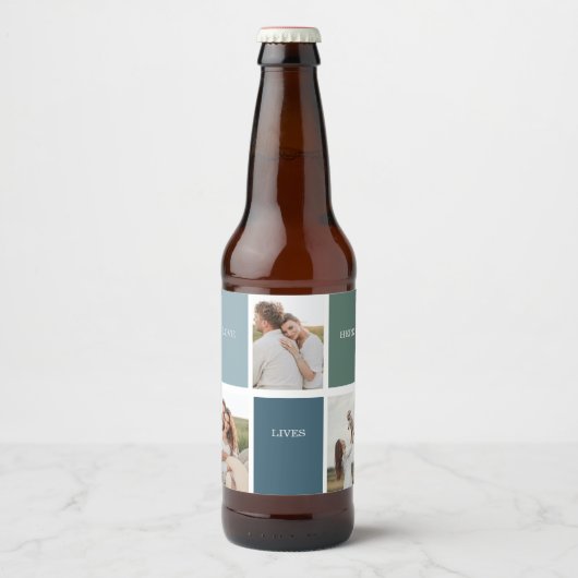 Foto van Modern Family Collage | Liefde Live Bier Etiket (Voorkant)