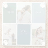 Foto van Modern Family Collage | Liefde Live Glazen Onderzetter (Achterkant)