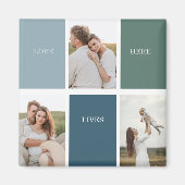 Foto van Modern Family Collage | Liefde Live Magneet (Voorkant)