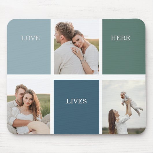 Foto van Modern Family Collage | Liefde Live Muismat (Voorkant)