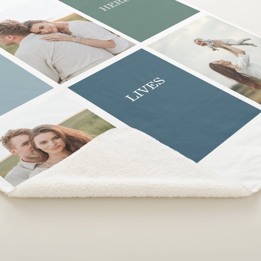 Foto van Modern Family Collage | Liefde Live Sherpa Deken (3/4)