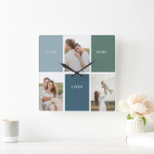 Foto van Modern Family Collage | Liefde Live Vierkante Klok (Huis)