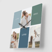 Foto van Modern Family Collage | Liefde Live  Vierkante Klok (Hoek)