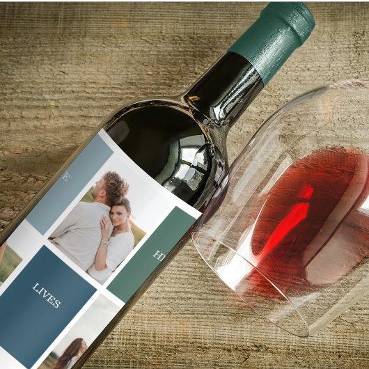 Foto van Modern Family Collage | Liefde Live Wijn Etiket