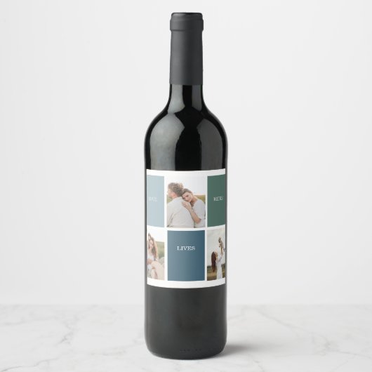 Foto van Modern Family Collage | Liefde Live Wijn Etiket (Voorkant)
