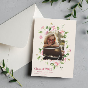 Foto van modern Floral Arch Lijst Afstuderen Kaart