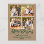 Foto van Modern Fun Calligraphy kerstkraft 4 Briefkaart (Voorkant)