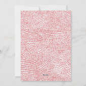 Foto van Modern Fun Red White Happy Kerstrand Feestdagenkaart (Achterkant)