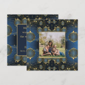 Foto van Modern Gold Ornamenten Feestdagenkaart (Voorkant / Achterkant)