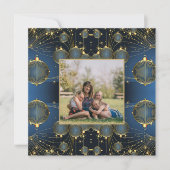 Foto van Modern Gold Ornamenten Feestdagenkaart (Voorkant)