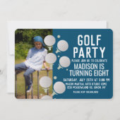 Foto van Modern Golf Balls Birthday Kaart (Voorkant)