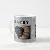 Foto van Modern Gray Dog Koffiemok (Voorkant links)