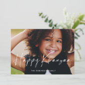 Foto van Modern Happy Kwanzaa Feestdagenkaart (Staand voorkant)