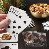 Foto van modern liefdesscript pokerkaarten (Insitu)