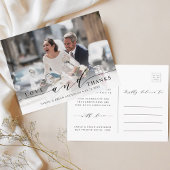 Foto van Modern Love and Bedankt Wedding Briefkaart