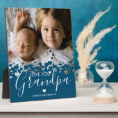 Foto van Modern Love You Grandpa Fotoplaat (Zijkant)