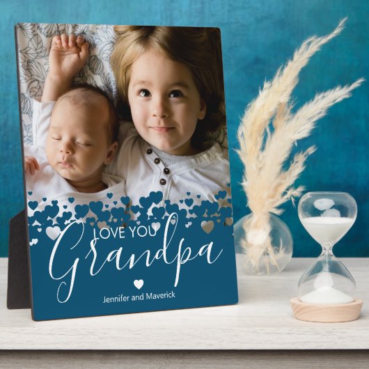 Foto van Modern Love You Grandpa Fotoplaat (Zijkant)