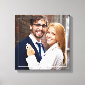 Foto van Modern Monogram Canvas Afdruk (Voorkant)