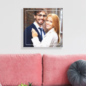 Foto van Modern Monogram Canvas Afdruk (Insitu (Woonkamer))