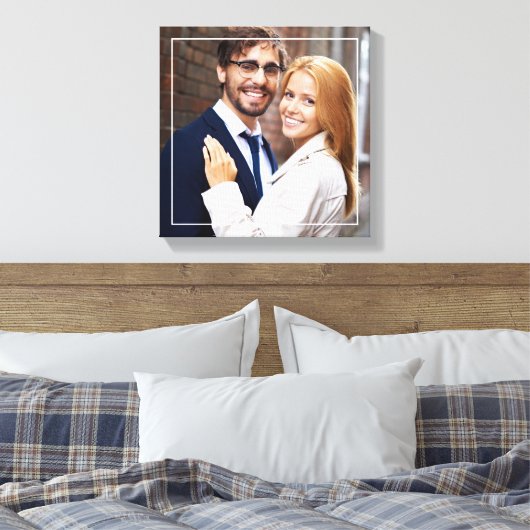 Foto van Modern Monogram Canvas Afdruk (Insitu (Slaapkamer))