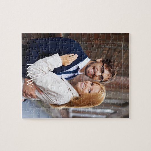 Foto van Modern Monogram Legpuzzel (Horizontaal)