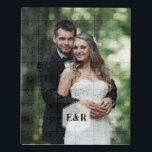 Foto van Modern Monogram Puzzel<br><div class="desc">Stijlvolle en schitterende foto-keepzet die gepersonaliseerd kan worden voor een soort cadeau.</div>