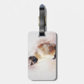 Foto van Modern Pet Cat Bagagelabel (Achterkant verticaal)