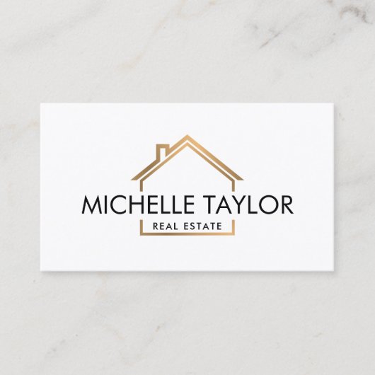 Foto van modern Professional Real Estate House Visitekaartje (Voorkant)