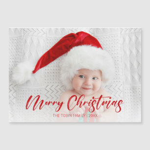 Foto van modern Red Merry Kerstmis