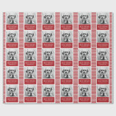 Foto van Modern Red Merry One Cadeaupapier (Vlak)