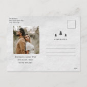 Foto van Modern Rustic Merry 2 Feestdagenkaart (Achterkant)