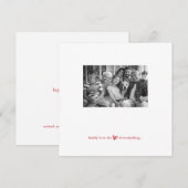 Foto van Modern Valentijns Feestdagenkaart (Voorkant / Achterkant)