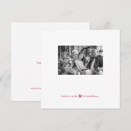 Foto van Modern Valentijns Feestdagenkaart (Voorkant / Achterkant)