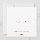 Foto van Modern Valentijns Feestdagenkaart (Achterkant)