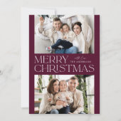 Foto van Modern Wine Merry 2 Feestdagenkaart (Voorkant)