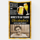 Foto van moderne Cheers & Beers: Birthday Party do Spandoek (Verticaal)